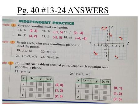 Pg. 40 #13-24 ANSWERS.