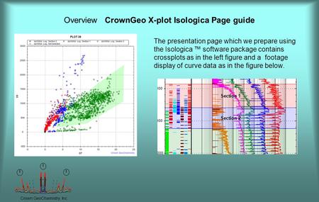 Overview CrownGeo X-plot Isologica Page guide Crown GeoChemistry, Inc. The presentation page which we prepare using the Isologica ™ software package contains.