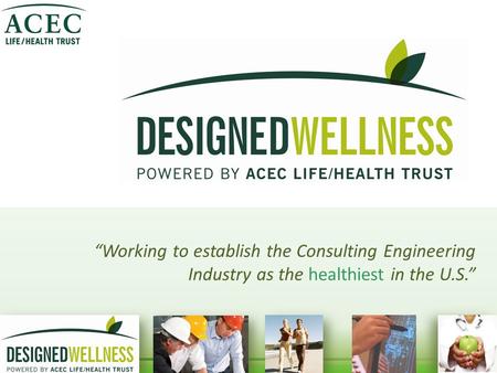 “Working to establish the Consulting Engineering Industry as the healthiest in the U.S.”