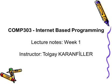 COMP303 - Internet Based Programming