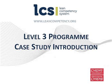 Level 3 Programme Case Study Introduction