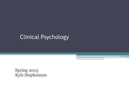 Clinical Psychology Spring 2015 Kyle Stephenson. Overview – Day 12 Group therapy ▫Approaches ▫Potential active ingredients Family therapy ▫Goals and principles.