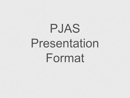 PJAS Presentation Format. The Effect of Light Power On The Evaporation Rate of Coffee.