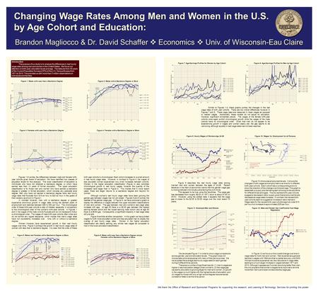 Brandon Magliocco & Dr. David Schaffer  Economics  Univ. of Wisconsin-Eau Claire Changing Wage Rates Among Men and Women in the U.S. by Age Cohort and.