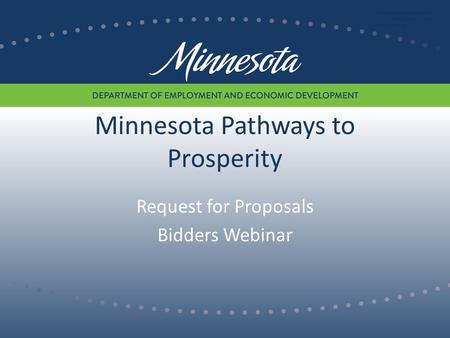 Minnesota Pathways to Prosperity