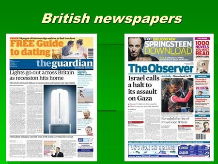 British newspapers.