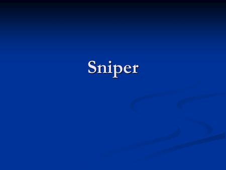 Sniper. Journal Prompt: Authors often create suspense by placing characters in various predicaments. Recall a suspenseful book you have read or movie.