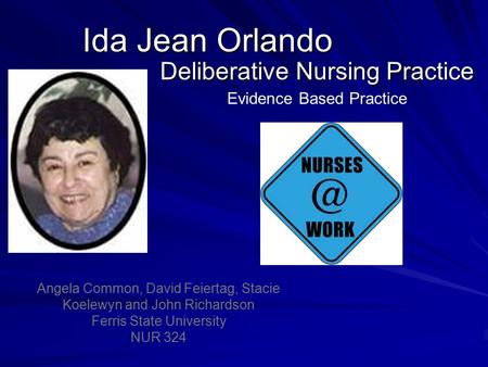 Deliberative Nursing Practice
