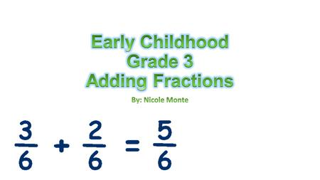 1.Students will distinguish the difference between adding and subtracting fractions 2.Students will be able to explain how to add and multiply fractions.