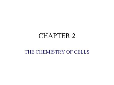 CHAPTER 2 THE CHEMISTRY OF CELLS. SO WHAT DOES CHEMISTRY HAVE TO DO WITH BIOLOGY???? Thomas Eisner pioneered chemical ecology –the study of the chemical.