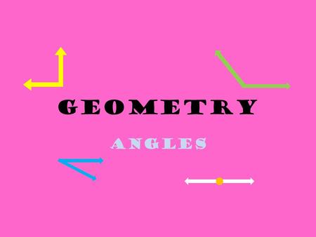 Geometry Angles Pop Quiz I am a capital letter. I have two parallel line segments. I also have a line segment perpendicular to the two parallel lines.