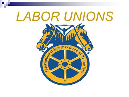 LABOR UNIONS. The Labor Movement (Origins) Colonial America - Civil War: Trade & Craft Unions developed as workers strived for better conditions. Overall.