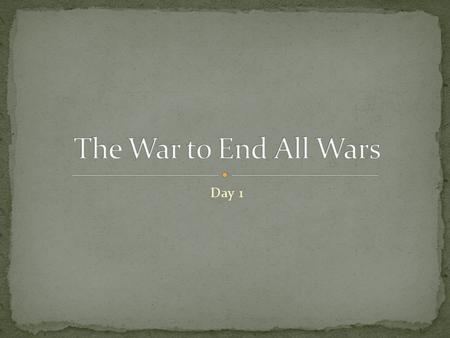 Day 1. Describe how the United States helped the Allies win the war.