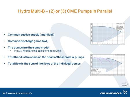 Hydro Multi-B – (2) or (3) CME Pumps in Parallel