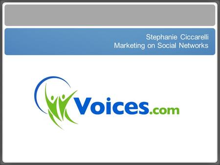Text Stephanie Ciccarelli Marketing on Social Networks.