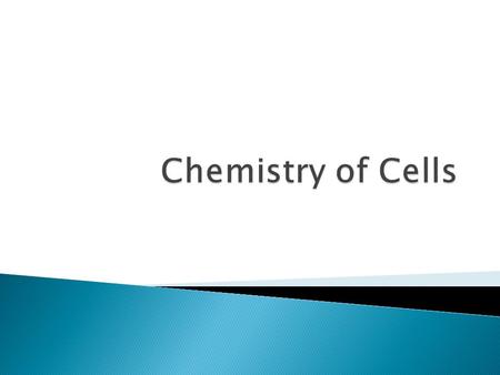 Chemistry of Cells.