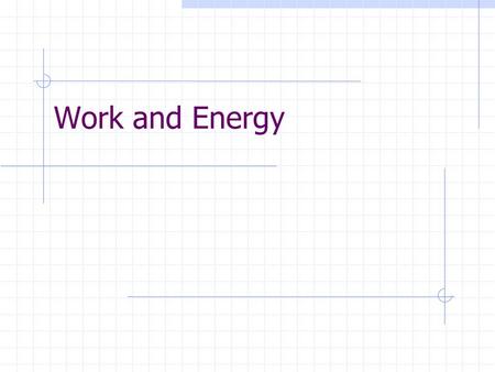Work and Energy. Work… …is the product of the magnitude of displacement times the component of force parallel to the displacement. W = F ‖ d Units: N.
