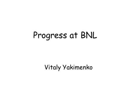 Progress at BNL Vitaly Yakimenko. Polarized Positrons Source (PPS for ILC) Conventional Non- Polarized Positrons: In our proposal polarized  -ray beam.