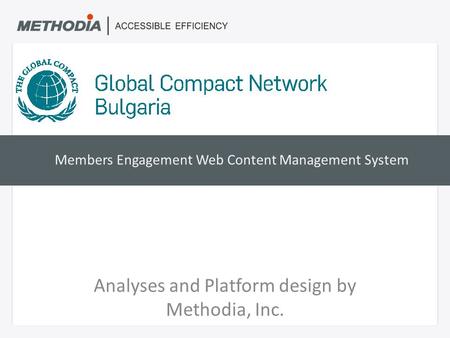 Members Engagement Web Content Management System Analyses and Platform design by Methodia, Inc.