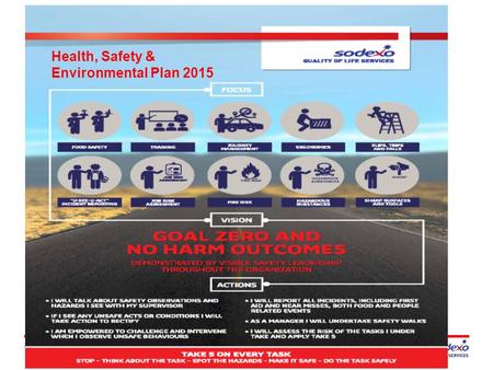 HSE Plan meeting - November 20141 – Health, Safety & Environmental Plan 2015.
