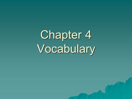 Chapter 4 Vocabulary. Deter (v.)  Mr. E’s evil, spikey-haired twin uses electric mouth guards to _____ his students from talking too much. To prevent.