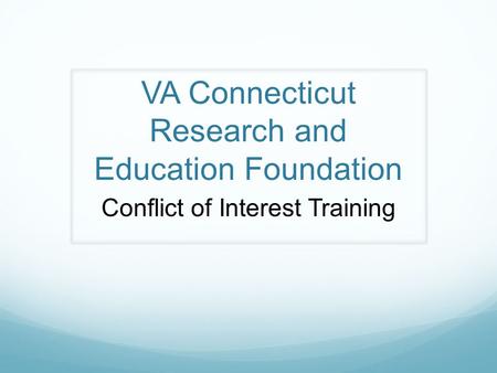 VA Connecticut Research and Education Foundation
