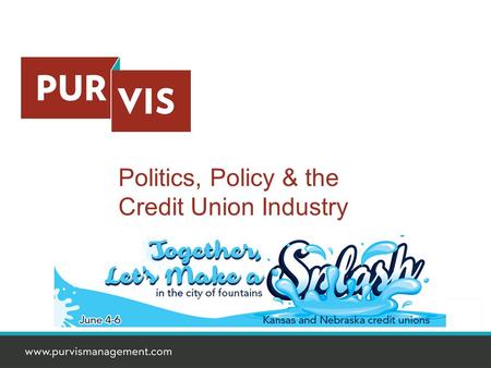 Politics, Policy & the Credit Union Industry. Politics is scary!