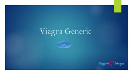Viagra Generic. Introduction  Male impotency found its cure in a drug called Sildenafil Citrate that was accidentally invented.  Later, they used it.
