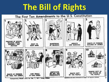The Bill of Rights. AGENDA February 18/19, 2014 Today’s topics  Landmark Supreme Court Cases (1 st period only)  Criminal Law vs. Civil Law (2 nd +
