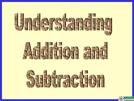 Today we will be learning: that you can add in any order that subtraction is the inverse of addition.