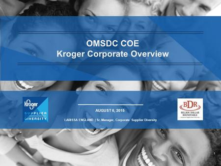 OMSDC COE Kroger Corporate Overview