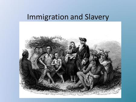 Immigration and Slavery. Europeans Migrate to the Colonies By 1700, 250,000 people of European background lived in the colonies. 90% of them are English.