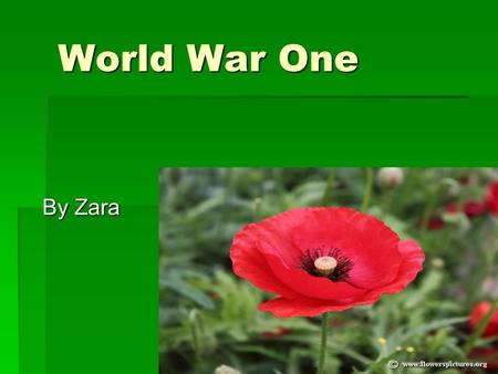 World War One By Zara. Anzac's Leaving NZ When the Anzac's were leaving NZ they thought they were off on an adventure. There were big parades with people.