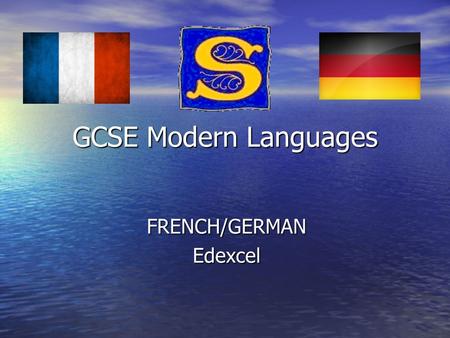 GCSE Modern Languages FRENCH/GERMANEdexcel. Examination format Listening Listening 20% (25/40 min exam) Reading Reading 20% (35/50 min exam) Writing Writing.