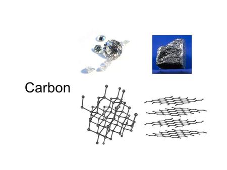 Carbon. Allotropes Carbon can bond with itself in at least three different ways giving us 4 different materials –Diamond –Graphite –Buckyballs and nanotubes.
