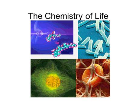 The Chemistry of Life. Chapter 2, Section 1 The Nature of Matter (p. 35-39)