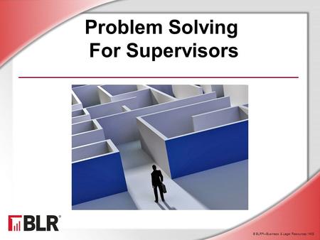 problem solving training presentation