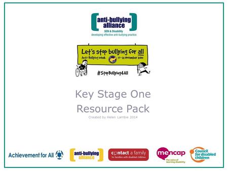 Key Stage One Resource Pack Created by Helen Lambie 2014.