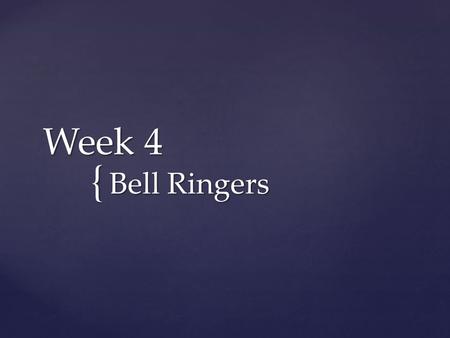 { Week 4 Bell Ringers.  What evidence from the video indicates that there are differing opinions on the outcome of Egypt's 2011 revolution? How would.