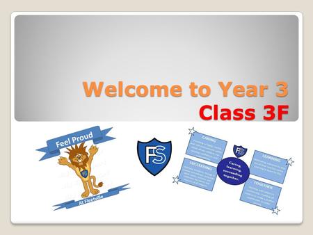 Welcome to Year 3 Class 3F. Welcome Miss Figg- Falcons.