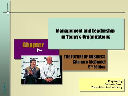 7 Chapter Management and Leadership in Today’s Organizations
