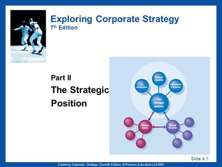Slide 4. 1 Exploring Corporate Strategy, Seventh Edition, © Pearson Education Ltd 2005 Exploring Corporate Strategy 7 th Edition Part II The Strategic.