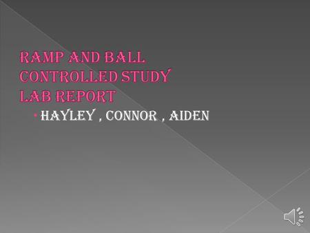  Hayley, Connor, Aiden Problem : How does the release distance affect the bounce distance of a golf ball from bounce 1 and bounce 2.?