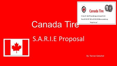 S.A.R.I.E Proposal By: Tanner Getschel. Situation We need to expand our staff, the company is too small as is We need to buy and new place to house tires.