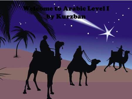 Welcome to Arabic Level I by Kurzban. Lesson 8: الدرس الثامن Objectives: Review Quiz Arabic Alphabet: Two- Way connectors Practice Summary Flash card.