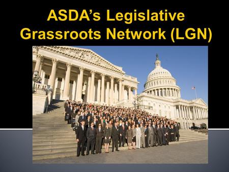  The Legislative Grassroots Network (LGN) is responsible for the legislative and advocacy efforts of the association  National and local level leaders.