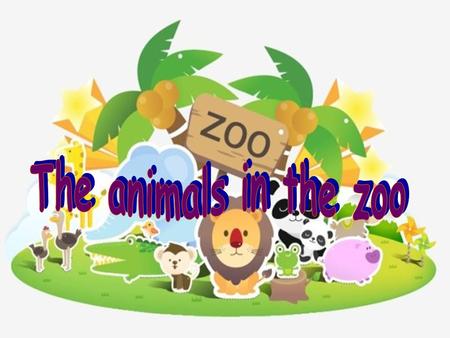 The animals in the zoo.