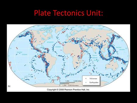 Plate Tectonics Unit:. Composition of the Earth: Layers of the Earth: 1.Crust: 5-100km thick. a.Oceanic crust: thin and more dense, mostly basalt b.Continental.