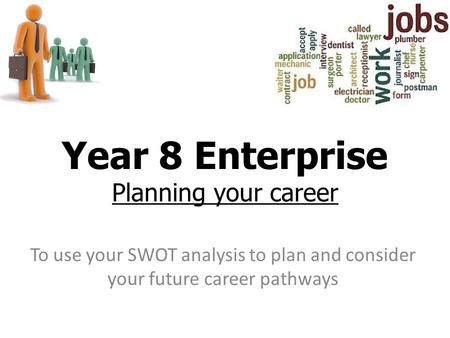 Year 8 Enterprise Planning your career