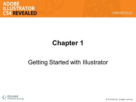 © 2010 Delmar, Cengage Learning Chapter 1 Getting Started with Illustrator.